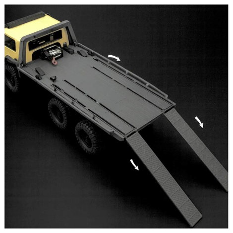 Hobby Plus 1:18 CR-18P Arktos 6x6-V1.5 Sand-Col. RTR 1:18 Brushed RC modellautó Elektro Rock Crawler 4. kép