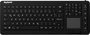 USB-s billentyűzet Keysonic KSK-6231 INEL (DE) Fekete Világít, Beépített érintőpanel, Egérgombok bélyegkép