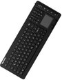 USB-s billentyűzet Keysonic KSK-6231 INEL (DE) Fekete Világít, Beépített érintőpanel, Egérgombok 2. bélyegkép