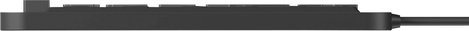 USB-s billentyűzet Keysonic KSK-6231 INEL (DE) Fekete Világít, Beépített érintőpanel, Egérgombok 5. kép