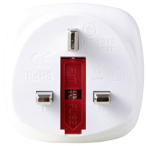 Sygonix SY-7061400 Úti adapter Schutzkontakt/UK 4. kép