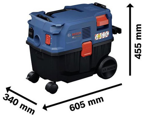 Bosch Professional GAS12-25LS 06019S3100 Nedves-/száraz porszívó 1200 W 3. kép