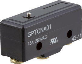 Mikrokapcsoló 250 V/AC 15 A 1 x BE/(BE) Cherry Switches GPTCNA01 nyomó 1 db