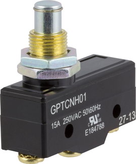Mikrokapcsoló 250 V/AC 15 A 1 x BE/(BE) Cherry Switches GPTCNH01 nyomó 1 db