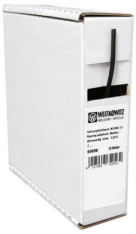 Intercable 183263 Zsugorcső Fekete 2.4 mm 1.2 mm Zsugorodási arány:2:1 1 db