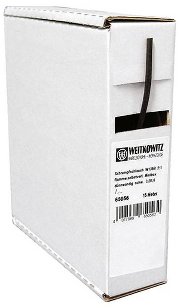Intercable 183263 Zsugorcső Fekete 2.4 mm 1.2 mm Zsugorodási arány:2:1 1 db