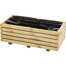 Siena Garden Ella N06590 Növényláda kiefer fa, Vlie Fekete