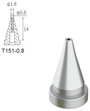 Atten T151-0.8 Kiforrasztó hegy Hegy méret 0.8 mm Csúcs hossza 17 mm Tartalom, tartalmi egységek ren 2. bélyegkép