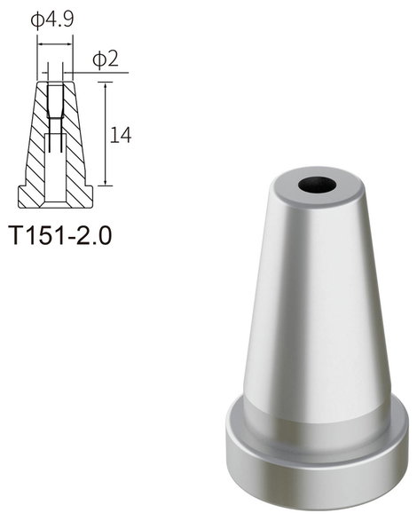 Atten T151-2.0 Kiforrasztó hegy Hegy méret 2.0 mm Csúcs hossza 17 mm Tartalom, tartalmi egységek ren 2. kép