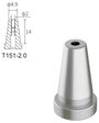 Atten T151-2.0 Kiforrasztó hegy Hegy méret 2.0 mm Csúcs hossza 17 mm Tartalom, tartalmi egységek ren 2. bélyegkép