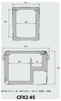 Dometic Group CFX2 45 Hűtőláda EEK: B (A - G) Kompresszor 12 V/DC, 230 V/AC Óceán 45 l +20 °C és -22 8. bélyegkép