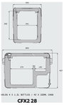 Dometic Group CFX2 28 Hűtőláda EEK: B (A - G) Kompresszor 12 V/DC, 230 V/AC Óceán 28 l +20 °C és -22 8. bélyegkép