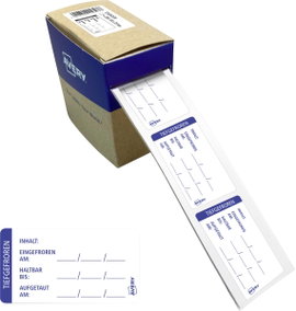 Avery-Zweckform ETICOLD.DE Mélyhűtő etikett 65 x 35 mm Papír Fehér 1 db Véglegesen tapadó Kézi felir