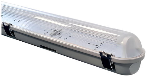 Insatech Lámpatest nedves helyiségbe LED csövek G13 Élénk szürke