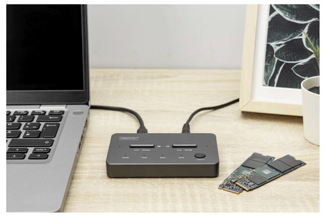Digitus USB-C® dokkoló állomás Digitus DA-71545-1 Stazione di docking per dischi con funzione di clo 12. kép