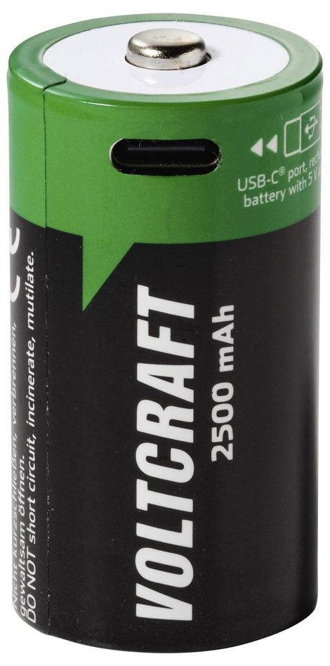 Babyakku VOLTCRAFT Lítiumion 1.5 V 2500 mAh 2 db 3. kép
