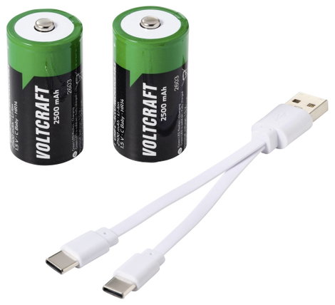 Babyakku VOLTCRAFT Lítiumion 1.5 V 2500 mAh 2 db 6. kép