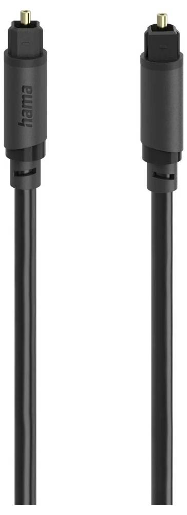 Hama 00202018 Toslink Audio Csatlakozókábel [1x Toslink dugó (ODT) - 1x Toslink dugó (ODT)] 5 m Feke 2. kép