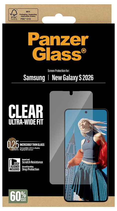 PanzerGlass PanzerGlass - Bildschirmschutz für Handy - ultrabreite Kijelzővédő üveg Samsung Galaxy S 2. kép