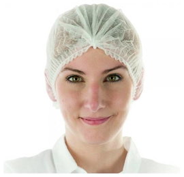 Franz Mensch FM1043 Eldobható sapka hajháló fehér, 100 db Ruhaméret: Unisize Fehér