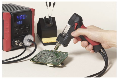TOOLCRAFT TC-8955 Kiforrasztó állomás digitális 150 W 300 - 480 °C Ónszippantó pumpával 6. kép