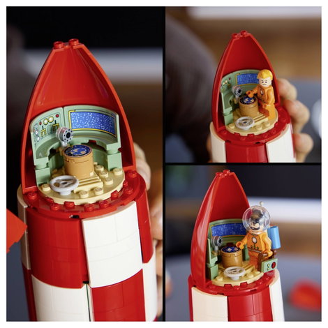 6589580 LEGO® IDEAS Tintin holdrakétái Felnőtt készlet 6 Tintin karakterrel 10. kép