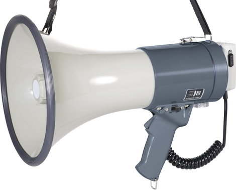 Megafon kézi mikrofonnal, hordpánttal, markolattal max.45W SpeaKa ER-66S 2. kép