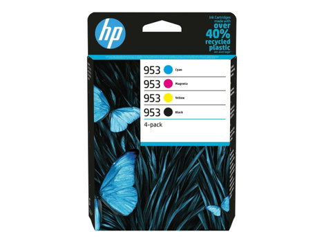 HP 953 - 4 darabos - Fekete, Sárga, Ciánkék, Magenta - eredeti - tintapatron - Officejet Pro 7740, 7
