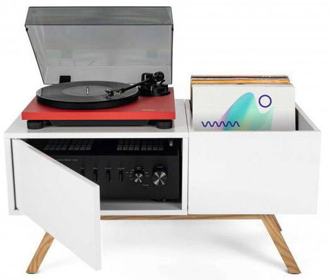 Glorious DJ Turntable Lowboard Mobil DJ asztal MDF 5. kép
