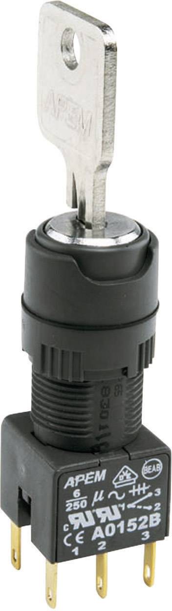 APEM A0152B Érintkező elem 2 váltó Reteszelő, Nyomó 250 V/AC 1 db 2. kép