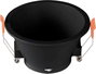 V-TAC VT-925 GU10 FITTING ROUND-BLACK 6637 Beépítő keret Fekete IP20 Fekete bélyegkép