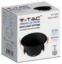 V-TAC VT-925 GU10 FITTING ROUND-BLACK 6637 Beépítő keret Fekete IP20 Fekete 2. bélyegkép
