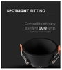 V-TAC VT-925 GU10 FITTING ROUND-BLACK 6637 Beépítő keret Fekete IP20 Fekete 4. bélyegkép