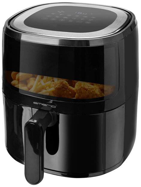 EMERIO AF-129329.3 Forrólevegős fritőz 5 l 1500 W Fekete 2. kép