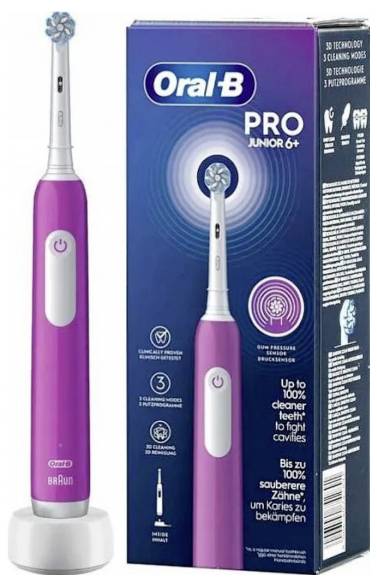 Oral-B Pro Junior 6+ 742891 Elektromos gyermek fogkefe Lila