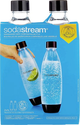 Duo PET palackkészlet 1 l DWS fekete, Sodastream 201100