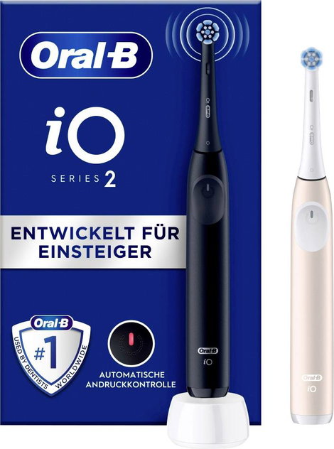 Oral-B Braun Oral-B iO Series 2 Night Black/Cal 62470 Elektromos fogkefe Ultrahangos fogkefe Fekete,