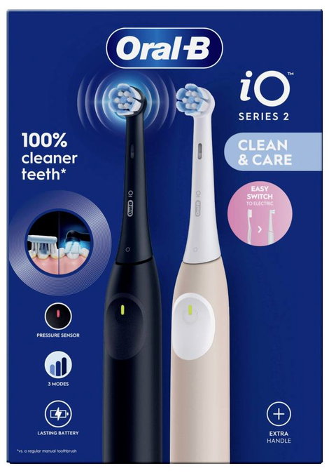 Oral-B Braun Oral-B iO Series 2 Night Black/Cal 62470 Elektromos fogkefe Ultrahangos fogkefe Fekete, 3. kép