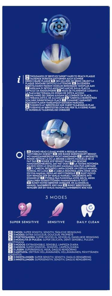 Oral-B Braun Oral-B iO Series 2 Night Black/Cal 62470 Elektromos fogkefe Ultrahangos fogkefe Fekete, 5. kép