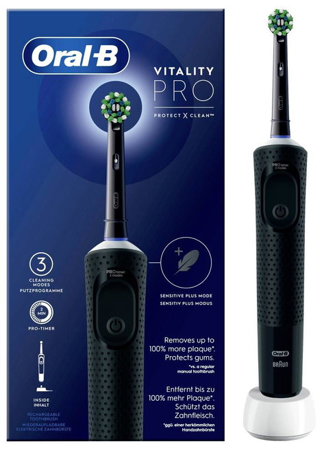 Oral-B Vitality Pro D103 Hangable 427063 Elektromos fogkefe Fekete 2. kép