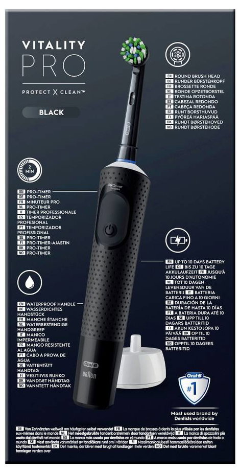 Oral-B Vitality Pro D103 Hangable 427063 Elektromos fogkefe Fekete 8. kép