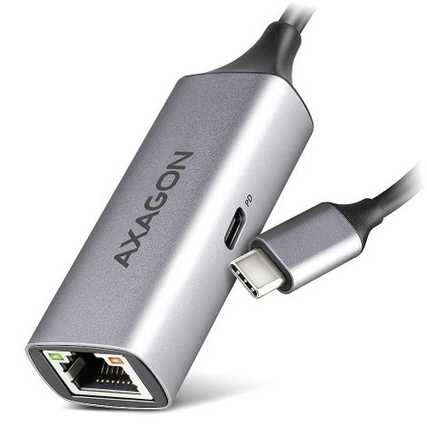 AXAGON ADE-TXPD Hálózati adapter USB-C® (USB 3.2 Gen 1), RJ45, USB-C® (Power Delivery)
