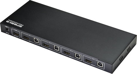 Renkforce 4 port KVM átkapcsoló HDMI USB 3840 x 2160 Pixel, 4096 x 2160 Pixel 2. kép