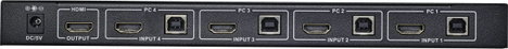 Renkforce 4 port KVM átkapcsoló HDMI USB 3840 x 2160 Pixel, 4096 x 2160 Pixel 4. kép