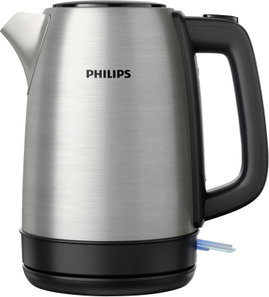 Philips Home HD9350/90 Daily Vízforraló Nemesacél, Fekete Tartalom: 1.7 l
