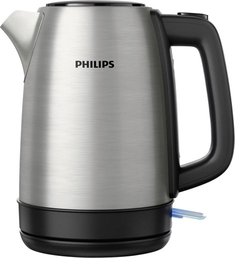 Philips Home HD9350/90 Daily Vízforraló Nemesacél, Fekete Tartalom: 1.7 l