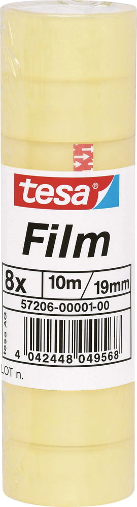 tesa 57206-00001-01 tesafilm Standard Átlátszó (H x Sz) 10 m x 19 mm 8 db