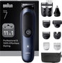 Braun Braun Series 7 All-In-One Style Kit AIO7 Szakállvágóó, Hajvágó, Tesztszőrzet nyíró Fekete, Kék bélyegkép