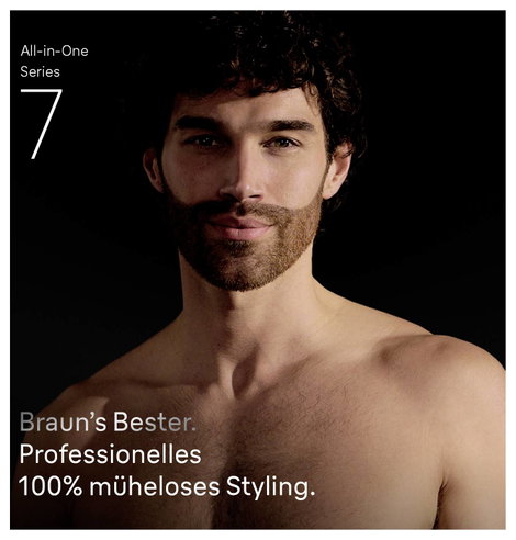 Braun Braun Series 7 All-In-One Style Kit AIO7 Szakállvágóó, Hajvágó, Tesztszőrzet nyíró Fekete, Kék 4. kép