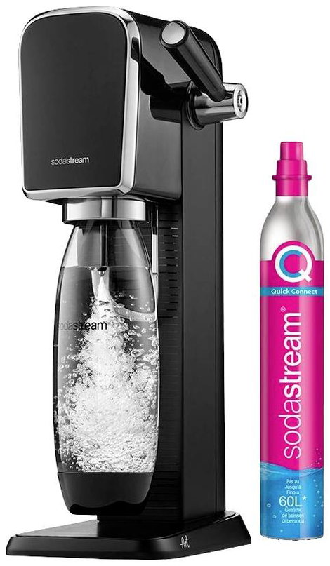Szódakészítő, fekete/nemesacél, Sodastream Art 7290113764439